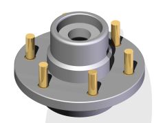 Braked Wheel Hub [416-000-068]