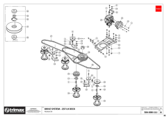728 - Pegasus S4 610 - Drive System 237 LH - Taper Pulley
