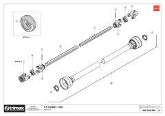 736 - Procut S4 290 - PTO Shaft - Detail A