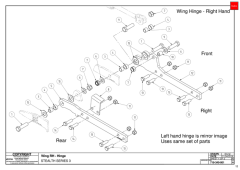 758 - Stealth S3 340 - Hinge System - Pre S/N 758-340-322-1060702