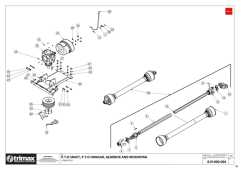 758 - Stealth S3 SR 340 - PTO Shaft, Hanger, Gearbox & Mounting