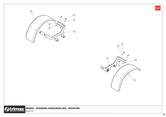 781 - Pegasus S5 493 - Mudguard Assembly Standard