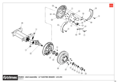 781 - Pegasus S5 722 - Axle Assembly - Electric Brake Option LH & RH
