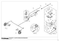 781 - Pegasus S5 722 - Electric Brake Kit and Breakaway - Option