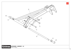 781 - Pegasus S5 OptiAdjust 722 - Outrigger Assembly LH