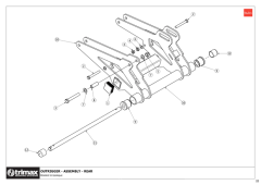 781 - Pegasus S5 OptiAdjust V2 610 - Outrigger Assembly Rear