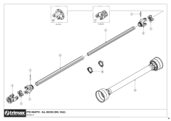 781 - Pegasus S5 SR 493 - PTO Shaft All Decks